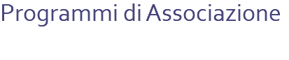 Programmi di Associazione 